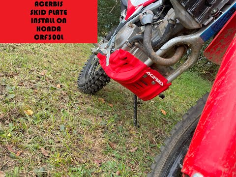 Acerbis Skid Plate Install on Honda CRF 300L