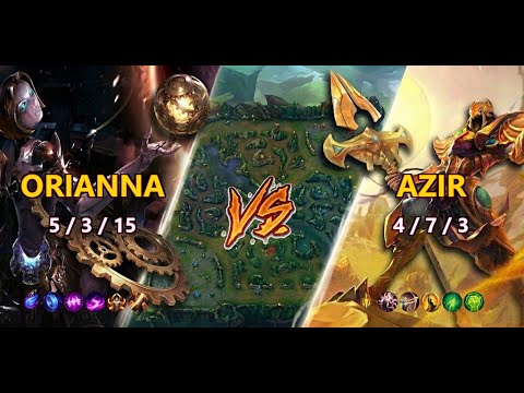 T1 Faker | Orianna MID vs Azir | Patch 26.1