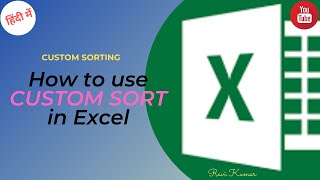 Download the video "MS Excel - Filtering Data #CustomSorting"