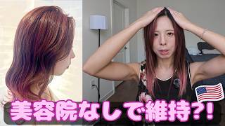 【アメリカ生活】美容院なしでピンク髪を維持する私のヘアケア
