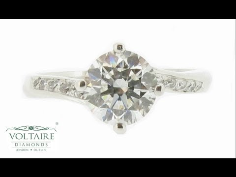 Handmade Compass Setting with Pave Engagement Ring - ER 1049