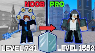 How to LEVEL UP FAST in the Second Sea using ICE FRUIT in BLOX FRUITS | LVL 741 to 1552