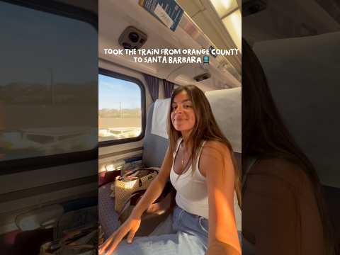I took the train from Orange County to Santa Barbara for the weekend🚆