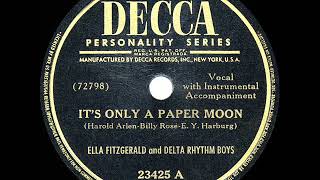 1945 HITS ARCHIVE:  It’s Only A Paper Moon - Ella Fitzgerald &amp; Delta Rhythm Boys