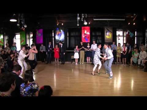 Heat 1 3 — Lindy Hop Open Strictly Semi-finals at Russian Swing Dance Championship 2015