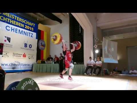 Hans Brandhuber Deutscher Junioren Meister 2015 Gewichtheben 85kg