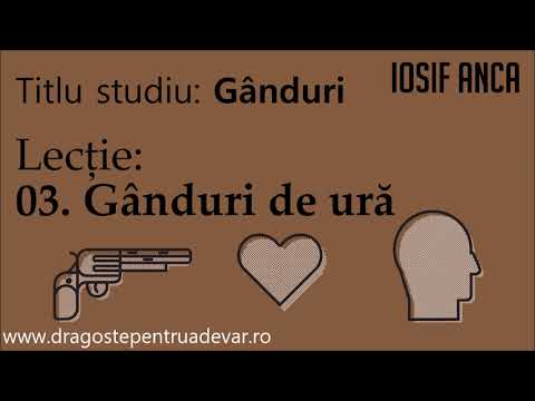 Iosif Anca - Gânduri de ură (Gânduri 3 /10)