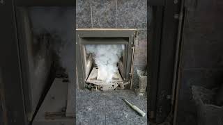 Smoke Bomb test on a chimney flue