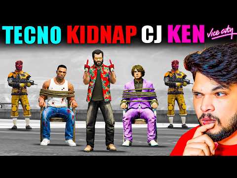 Techno Gamerz Kidnaps Ken & CJ 😱 | Tommy’s Tank Returns to Vice City in GTA 5 🔥