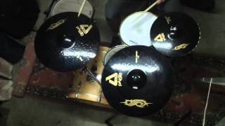 Paiste Alpha 20" Metal Ride 18" Rock Crash 14" Sound Edge Hi Hat Slipknot Joey Jordison cymbals