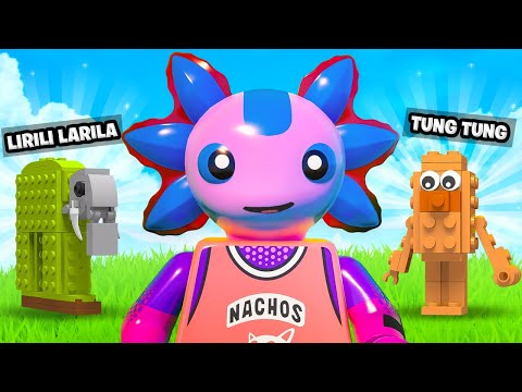 Gebäude stehlen einen Brainrot in LEGO Fortnite!