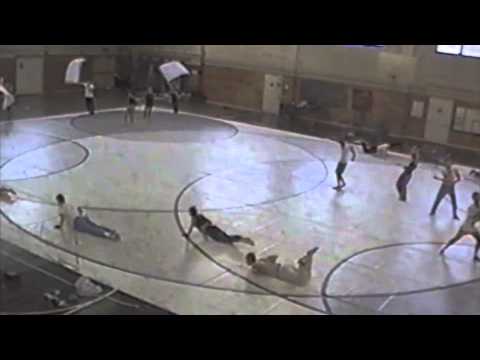 1998 Pride of Cincinnati winter guard- 2 run throughs at early season camp