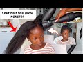 DO THIS 1 TIME AND YOUR HAIR WILL GROW NONSTOP. Only 2 things needed. VIRAL Aloe Vera hair routine.