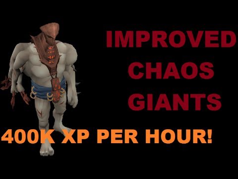 Improved Chaos Giants Guide and Loot Video | 400K XP per hour | Money Making