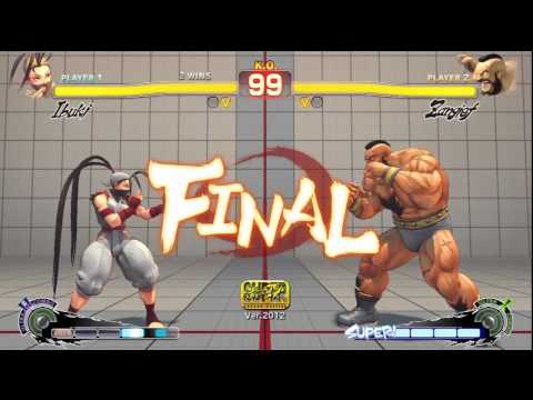 [SSFIVAE] Daddy (Ibuki) Vs. The Red Cyclone (Zangief) - 8-25-12