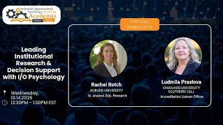 Leading Institutional Research & Decision Support with I/O Psychology
