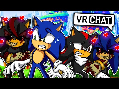 Sonic & Shadow Meet Sonica.EXE & Shadina.EXE! (VR Chat)