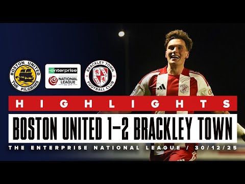 Highlights: Boston United 1-2 Brackley Town
