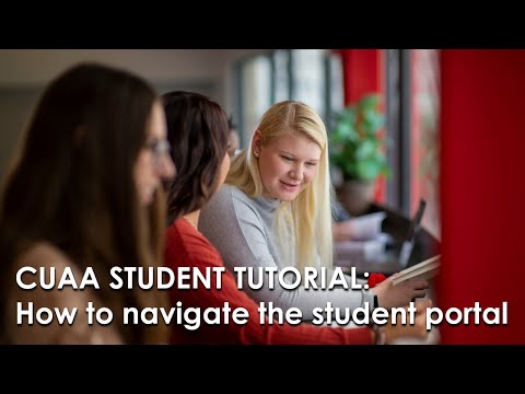 Cuaa Student Tutorial Navigating The Student Portal