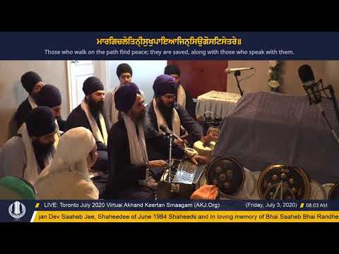 039 Toronto July 2020 Friday Morning  - Bhai Jaswant Singh Jee Toronto