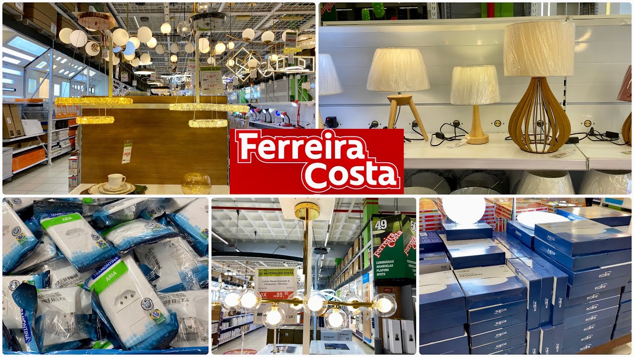Ferreira Costa: Promoção de lustres, Luminárias, Interruptor é Tomadas na Ferreira Costa