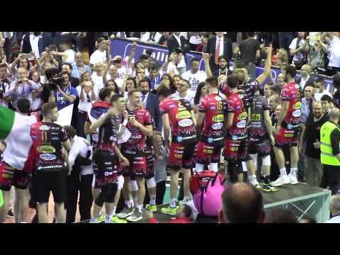 Sir Safety Perugia - Lube Civitanova 3-0. Finale Scudetto 2018, Gara 5.