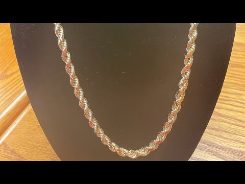 10k 8mm Hollow Rope Chain by @SeattleGoldGrills.  28 Inch.  30.3 grams on this one!