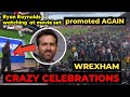 Ryan Reynolds and Wrexham wild celebrating promotion to League One