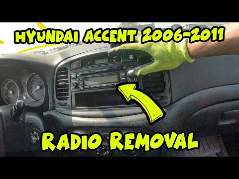 Hyundai Accent 2006-2011 Stereo Radio Removal Tutorial