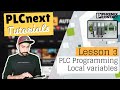 PLCnext Lesson 3 Programming The Controller With Local Variable