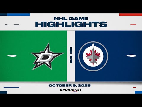 NHL Highlights | Stars vs. Jets - October 9, 2025