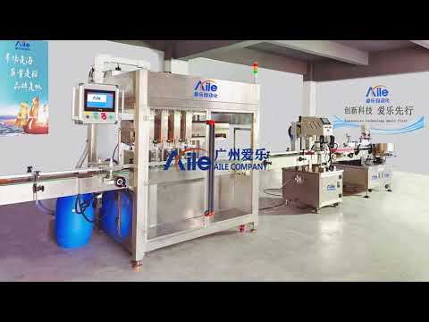 AILE Automatic 4 Heads Liquid Follow Filling Machine Tracking Filler Liquid Filling Line