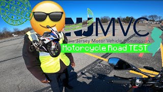 New Jersey Motorcycle Road Test POV GoPro | NJ DMV Passing Riding Test 2025 !
