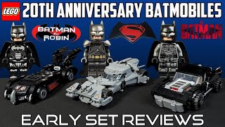 REVIEW: LEGO Batman 20th Anniversary Batmobiles: BvS, Batman & Robin, The Batman (76331 76333 76332)