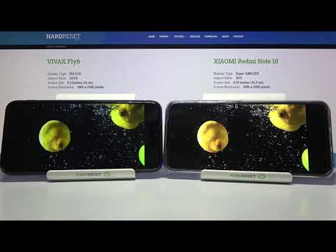 VIVAX Fly 6 vs XIAOMI Redmi Note 10 Display Comparison | Screen Comparison Test