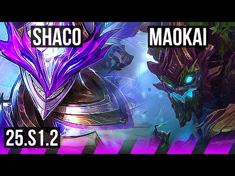 SHACO & Nilah vs MAOKAI & Kai'Sa (SUP) | 800+ games | KR Grandmaster | 25.S1.2