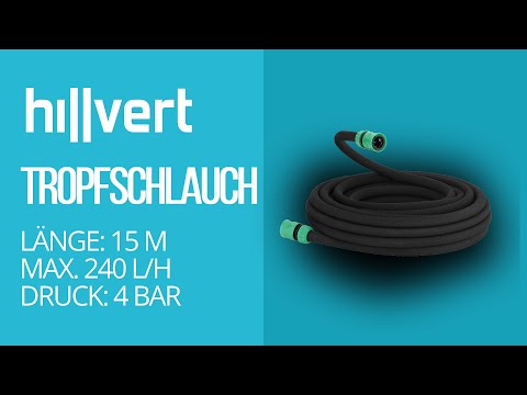 Video - Tropfschlauch - 15 m - 15 Befestigungshaken