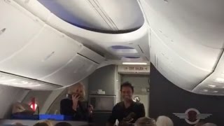 Steven Cade performs on Southwest Airlines