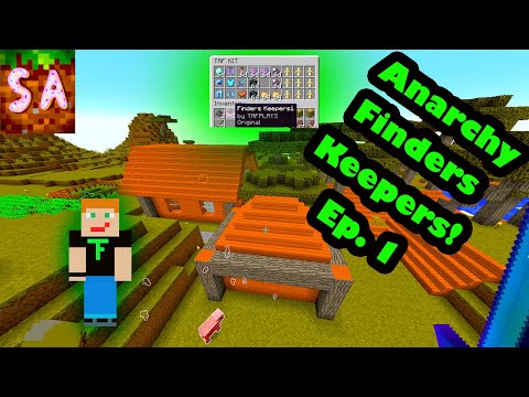 Sweet Anarchy Finders Keepers Minecraft Challenge Ep  1 I build it, you find it and get the KITS!
