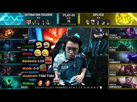 DFM vs SPY | 2019 Worlds Play-In Day 1 | Twitch VOD with Chat