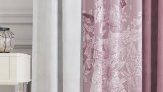 Комплект штор «Демнивелс (розовый)» — видео о товаре