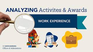 Analyzing Activities & Awards: Work Experience