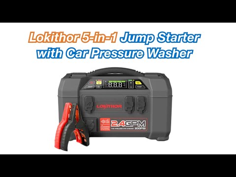 Lokithor J401 Powerbank / Jump Starter, 2500A 12V 74Wh video