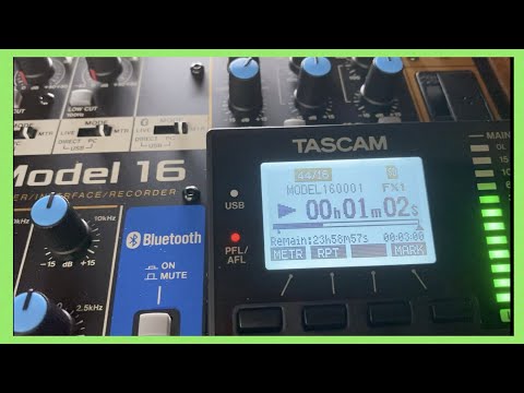 TASCAM Model 16 Multitrack Recorder / Mixer / Audio Interface 2019 - Present Black with Wood Cheeks image 7