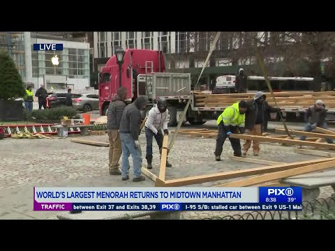 World`s largest menorah returns to Manhattan
