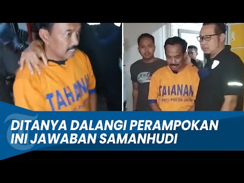 BERBAJU TAHANAN! Ini Jawaban Eks Wali Kota Samanhudi saat Ditanya Soal Otak Perampokan Rumah Santoso