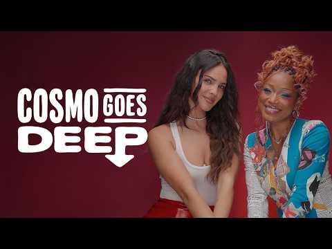 Keke Palmer & Eiza González Answer Rapid-Fire Questions | Cosmo Goes Deep | Cosmopolitan