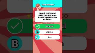 Quiz sobre o Corpo Humano com perguntas e respostas | #quiz #corpohumano #quizzes #quiz #corpo