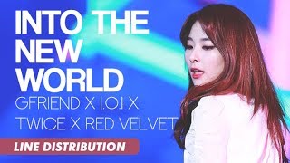 Download lagu GFriend x I.O.I x TWICE x Red Velvet - Into The New World | Line Distribution mp3
