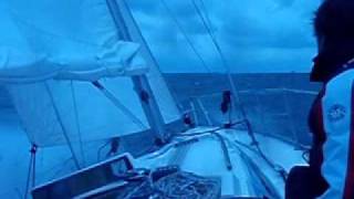 Zeilen over de Oosterschelde met windkracht 7-8